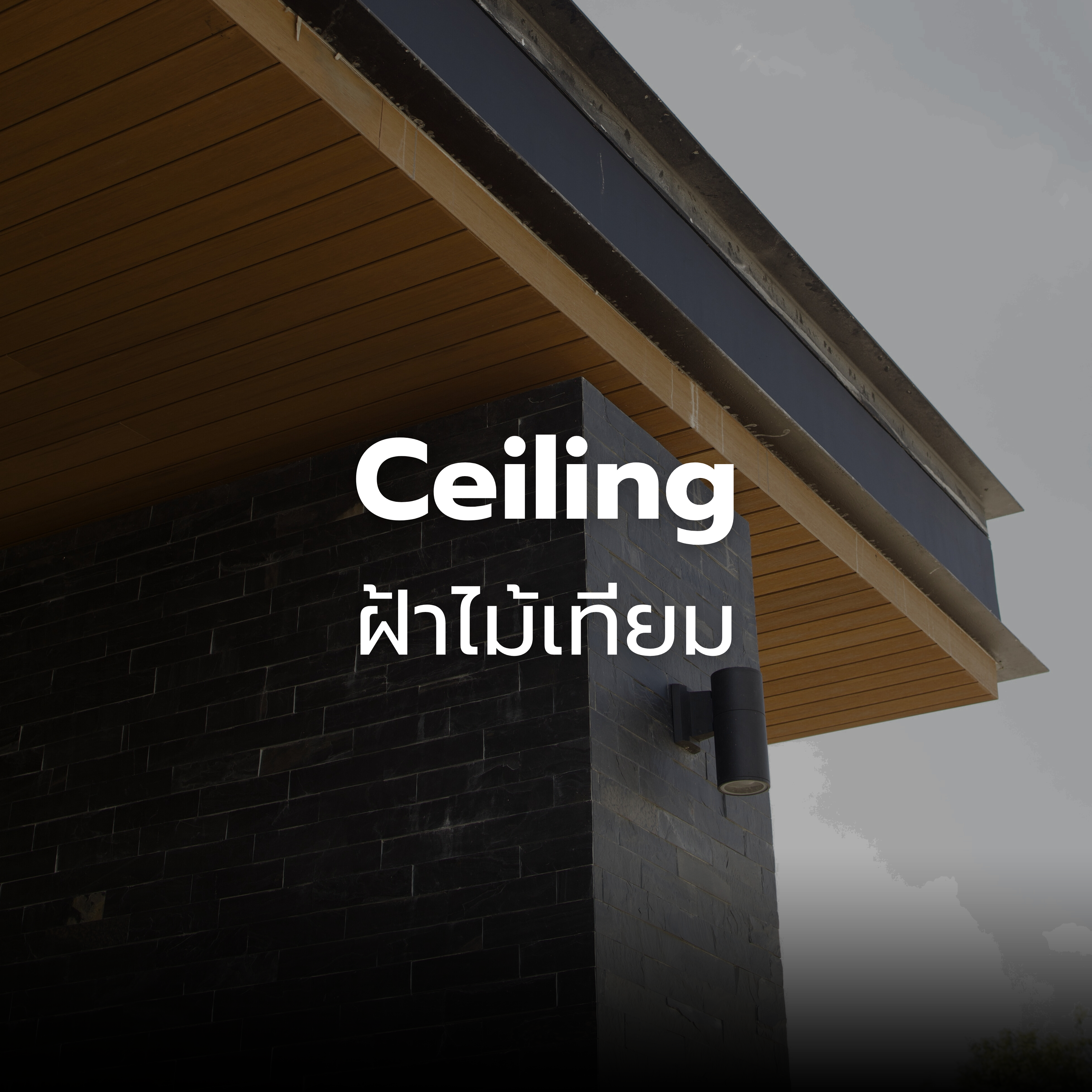 ฝ้าไม้เทียม Not wood wpc